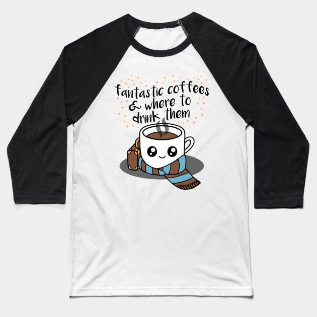 Fantastic Coffees Baseball T-Shirt by Pescapin